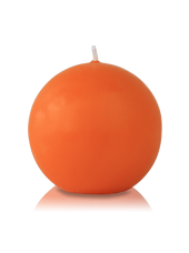 Bougie ronde Orange 7cm