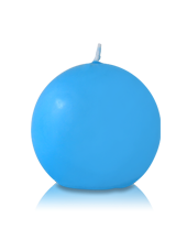 Bougie ronde Bleu Turquoise 7cm