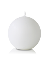 Bougie ronde Blanche 7cm