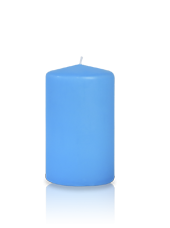 Bougie cylindre Bleu Turquoise 6x10cm