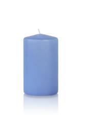 Bougie cylindre Bleu Arctique 6x10cm