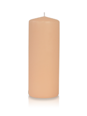 Bougie cylindre Rose Poudré 6x15cm