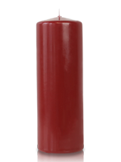 Bougie cylindre Bordeaux 7x20cm