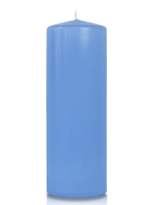 Bougie cylindre Bleu Arctique 7x20cm