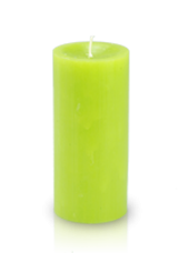 Bougie cylindre premium Vert kiwi 7x15cm