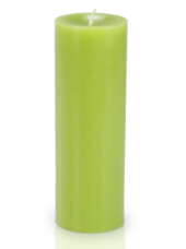 Bougie cylindre premium Vert kiwi 7x20cm