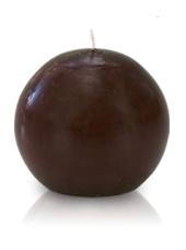 Bougie ronde premium Chocolat 8cm