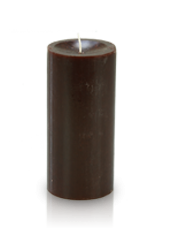 Bougie cylindre premium Chocolat 7x15cm