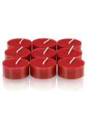 9 bougies chauffe-plat Rouge