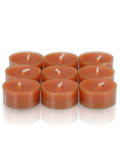 9 bougies chauffe-plat Orange