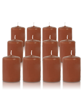 Pack de 12 bougies votives Caramel 5x7cm