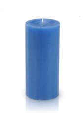 Bougie cylindre premium Bleu roi 7x15cm