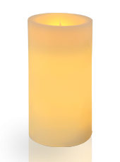 Bougie pilier LED Ivoire 7x15cm
